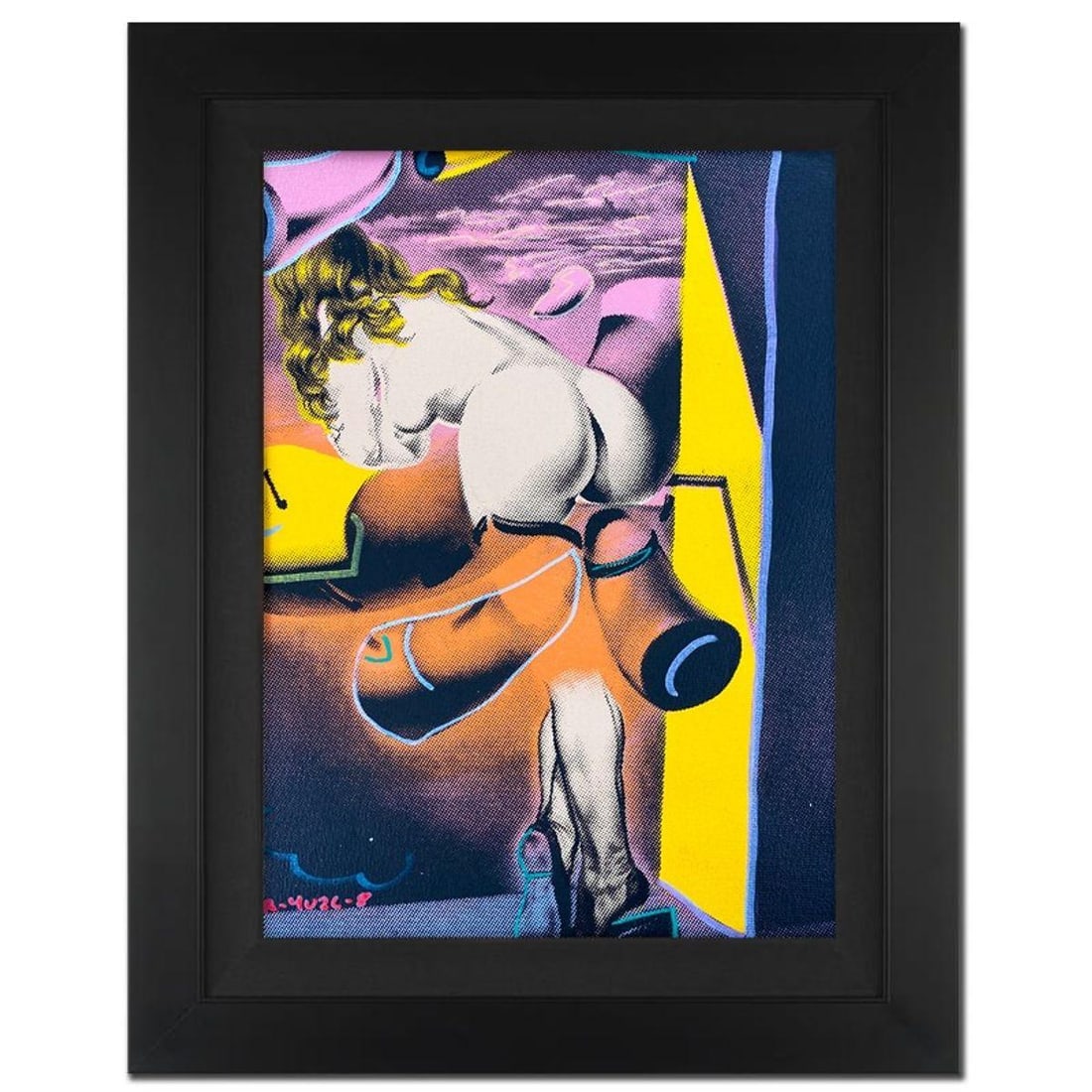 Ringo Daniel Funes (Protege of Andy Warhol's Apprentice, Steve Kaufman), "Figure Out the Window" (1 of 3)