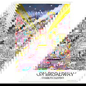 Charles Fazzino- Poster "On Broadway": Artist: Charles Fazzino. Medium: Poster. Title: On Broadway. Size: 35" x 25". Signature: Hand signed. Certificate of Authenticity: Is included. Reference#: 10050.