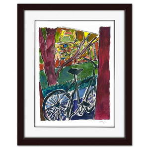Bob Dylan, "Bicycle (Magenta)" Framed Limited Edition, Numbered PP 1/2 and Hand Signed with Letter