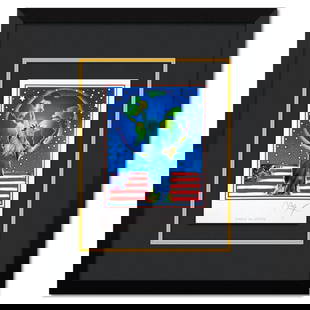 Peter Max, "Peace on Earth" Framed Limited Edition Lithograph, Numbered and Hand Signed with: Peace on Earth is a limited edition lithograph on paper by Peter Max, numbered and hand signed by the artist. This piece comes framed. Includes Certificate of Authenticity from Peter Max Studios.