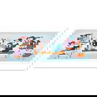 Yuval Mahler, Limited Edition Serigraph, Hand Signed and Numbered with Letter of Authenticity.: This is a limited edition serigraph on paper by Yuval Mahler. The piece comes hand signed by the artist, numbered, and with a letter of authenticity. Measures approximately 6.5" x 18". Reference#: