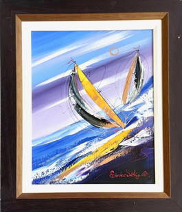 Natalia Sinkovsky- Original painting on canvas: Artist: Natalia Sinkovsky. Medium: Original painting on canvas. Measures approx. 16" x 20" (framed). Signature: Hand Signed. Reference#: 85770.