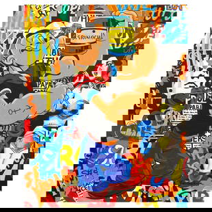 Nastya Rovenskaya- Original Mixed Media on Canvas "Power": Artist: Nastya Rovenskaya. Medium: Original Mixed Media on Canvas. Title: Power. Size: 20" x 16". Signature: Hand Signed by the artist. Certificate of Authenticity: From the publisher. Reference#: