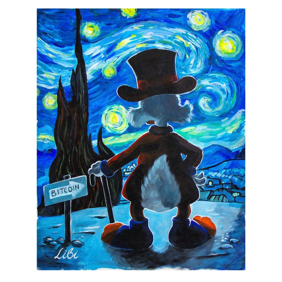 Libi- Original Acrylic on Canvas "This Way" (1 of 2)