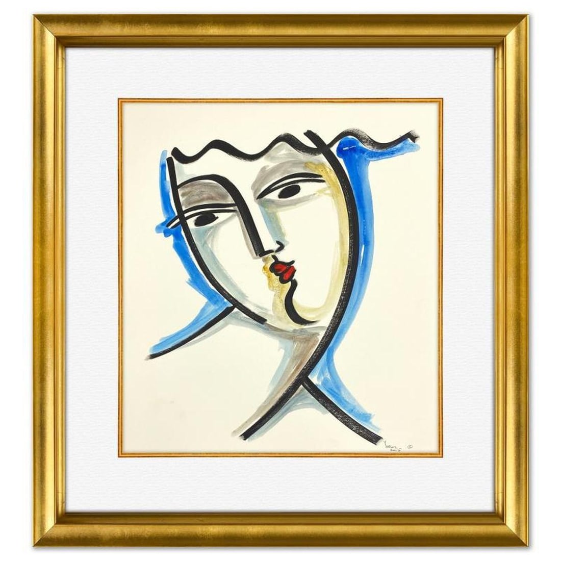 Yuroz, Framed Original Painting, Hand Signed with Letter of Authenticity. (1 of 2)