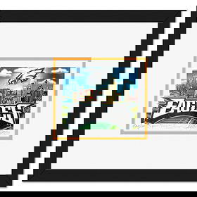 Charles Fazzino- 3D Construction Silkscreen Serigraph "Eagles Super Bowl Champs": Artist: Charles Fazzino. Medium: 3D Construction Silkscreen Serigraph. Title: Eagles Super Bowl Champs. Size: 5" x 6". Measures approx. 11" x 12" (framed). Signature: Hand signed and numbered. Certifi