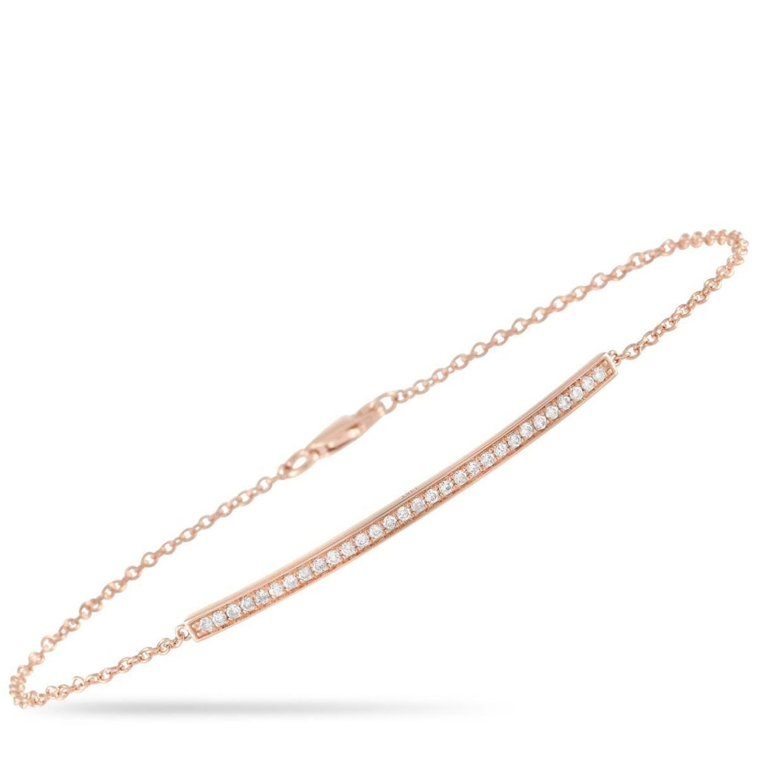 14K ROSE GOLD 0.25 CT DIAMOND BRACELET (1 of 3)