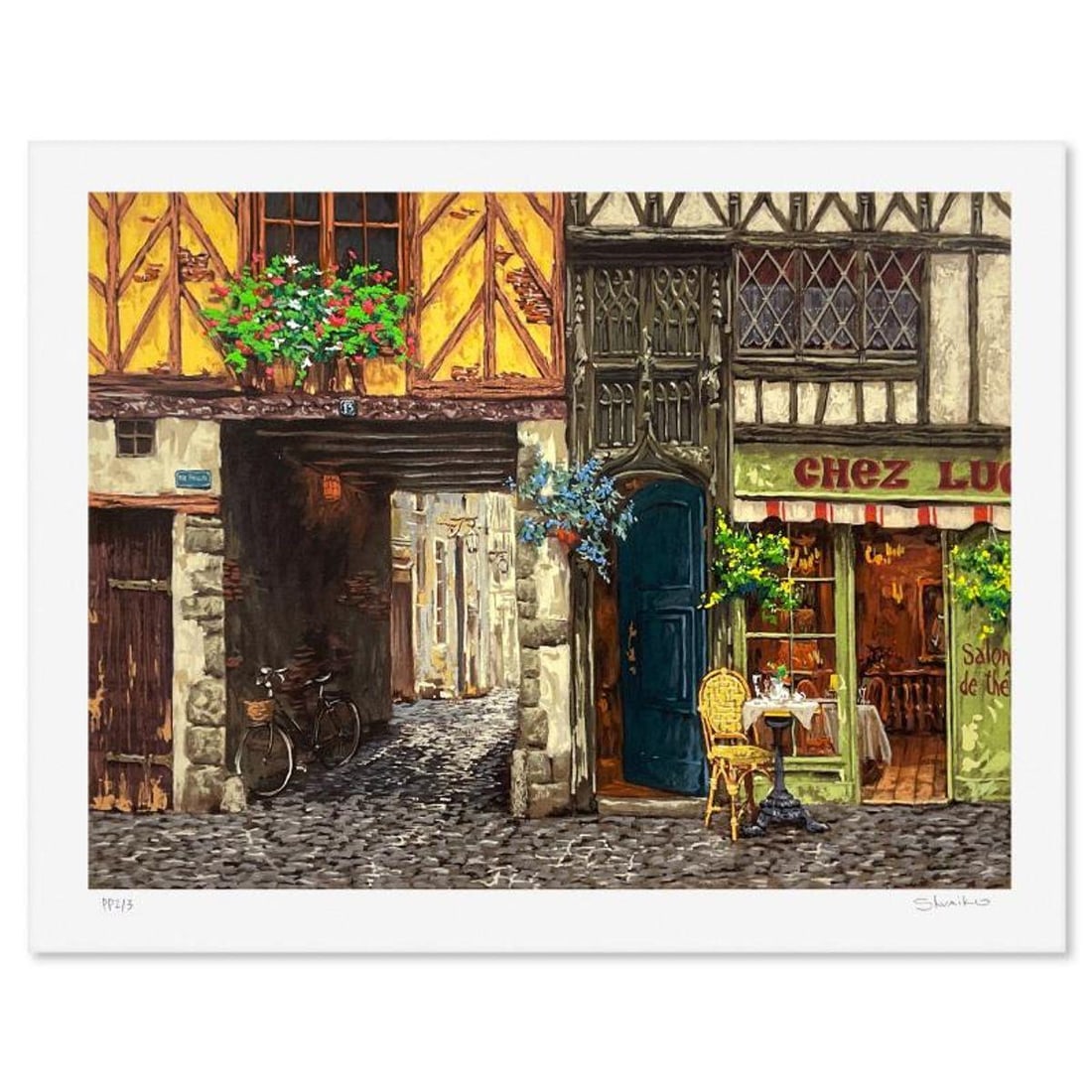 Viktor Shvaiko, Limited Edition Printer's Proof Serigraph, Numbered and Hand Signed with Letter of: This is a limited edition printer's proof serigraph on paper by Viktor Shvaiko, numbered and hand signed by the artist. Includes Letter of Authenticity. Measures approx. 21" x 27.5" (border), 18" x 24