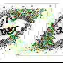 Patricia Govezensky- Original 3D Metal Art on Wood "Love Story"