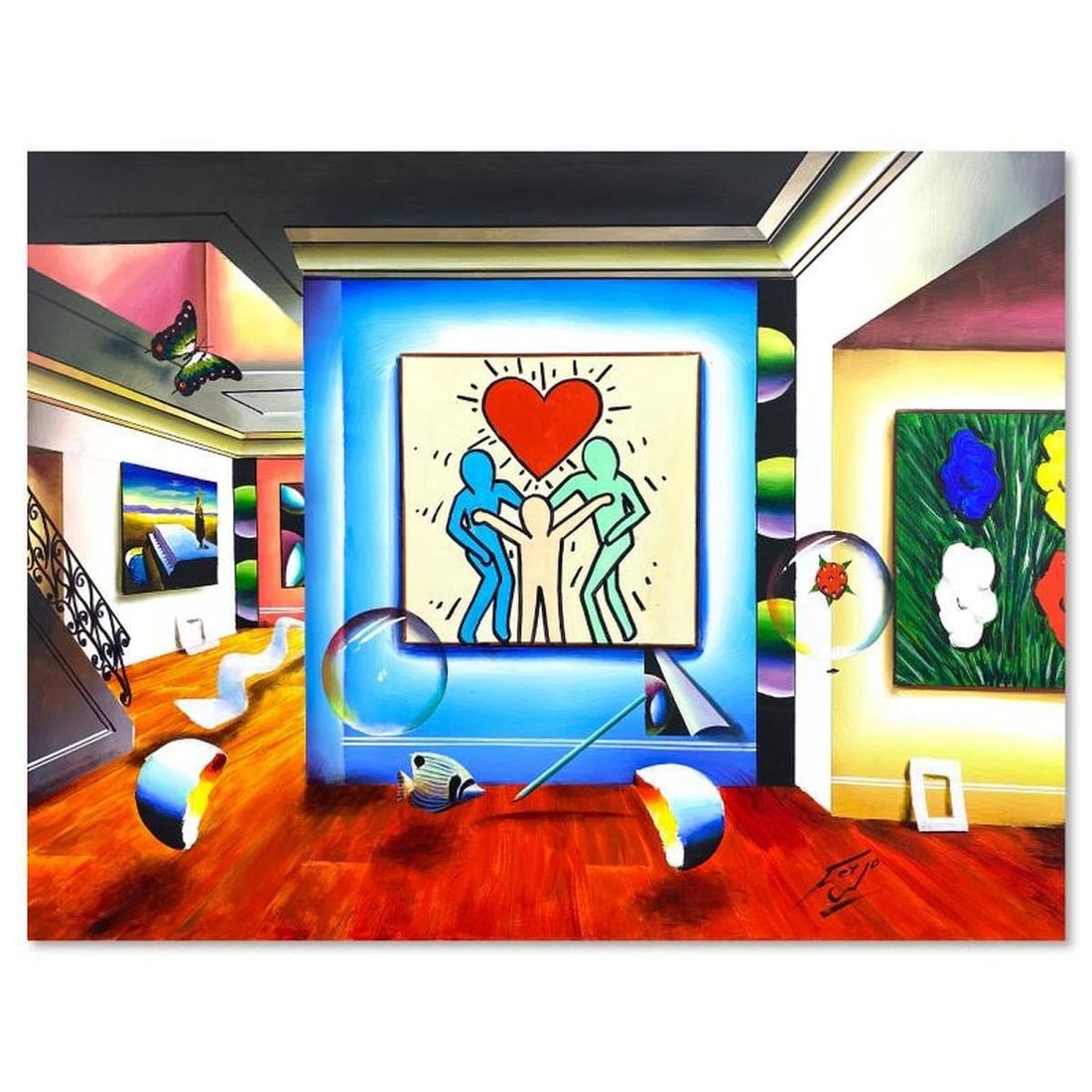 Ferjo, Original Oil Painting on Canvas, Hand Signed with Letter of Authenticity (1 of 2)