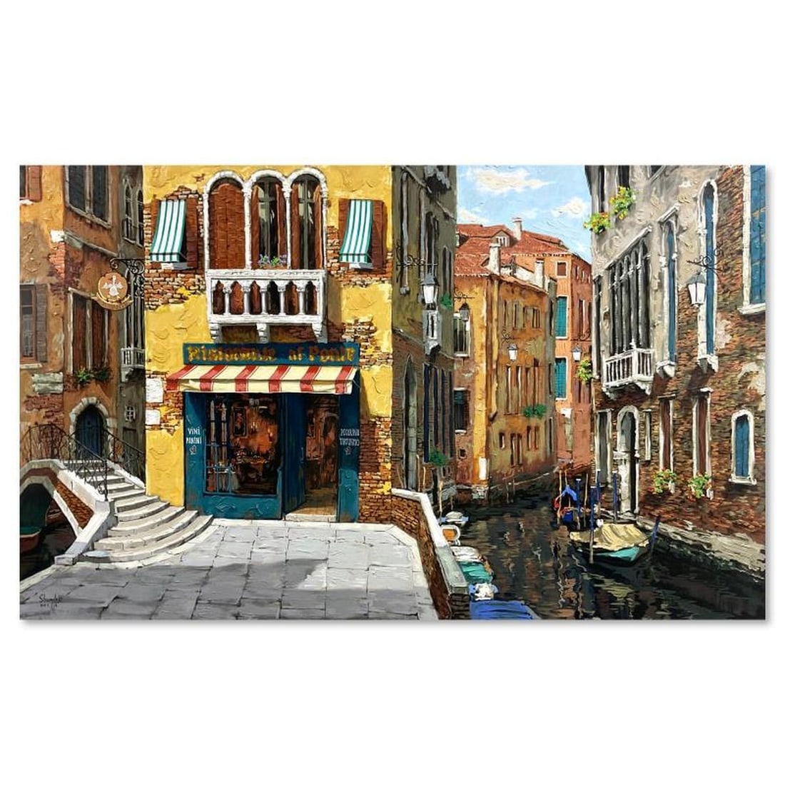 Viktor Shvaiko, "Sunny Day in Venice" Hand Embellished Limited Edition Printer's Proof on Canvas (1 of 2)
