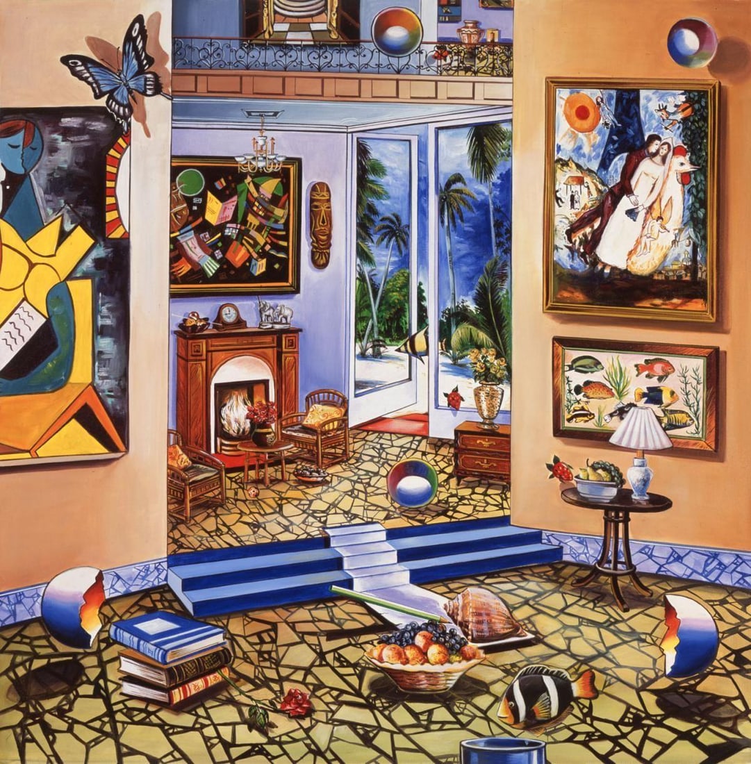 Alexander Astahov- Original Giclee on Canvas "Story Telling": Artist: Alexander Astahov. Medium: Original Giclee on Canvas. Title: Story Telling. Size: 24" x 24". Signature: Hand Signed by the Artist. Certificate of Authenticity: From the publisher. Reference#: 