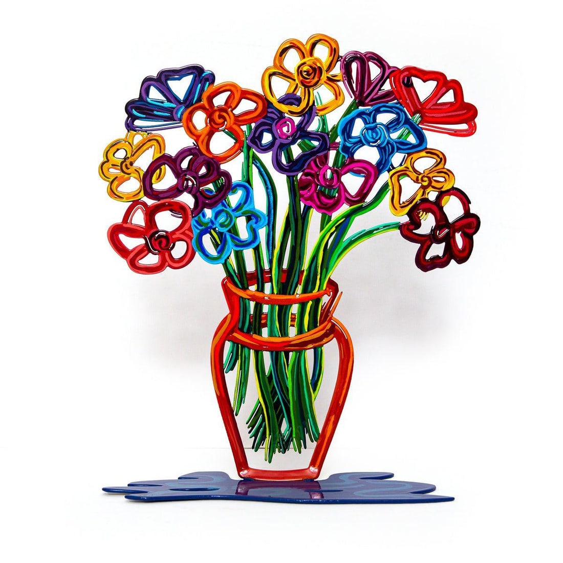 Patricia Govezensky- Original Free Standing Sculpture "Swirl of Spring": Artist: Patricia Govezensky. Medium: Original Free Standing Sculpture. Title: Swirl of Spring. Size: 13" x 11". Signature: Hand Signed by the artist. Certificate of Authenticity: From the publisher. R