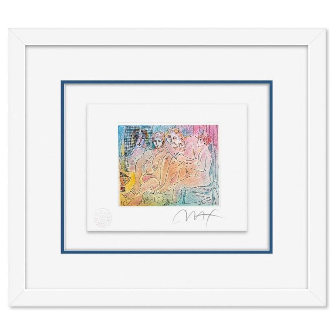 Peter Max, "Homage to Picasso Vol. 3 #IX" Framed Limited Edition Lithograph, Numbered and Hand: Homage to Picasso Vol. 3 #IX is a limited edition lithograph on paper by Peter Max, numbered and hand signed by the artist. This piece comes framed. Includes Certificate of Authenticity from Peter Max