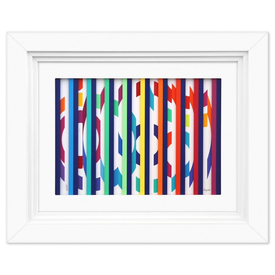 Yaacov Agam- Multigraph and screenprint "Festival Evening" (1 of 6)