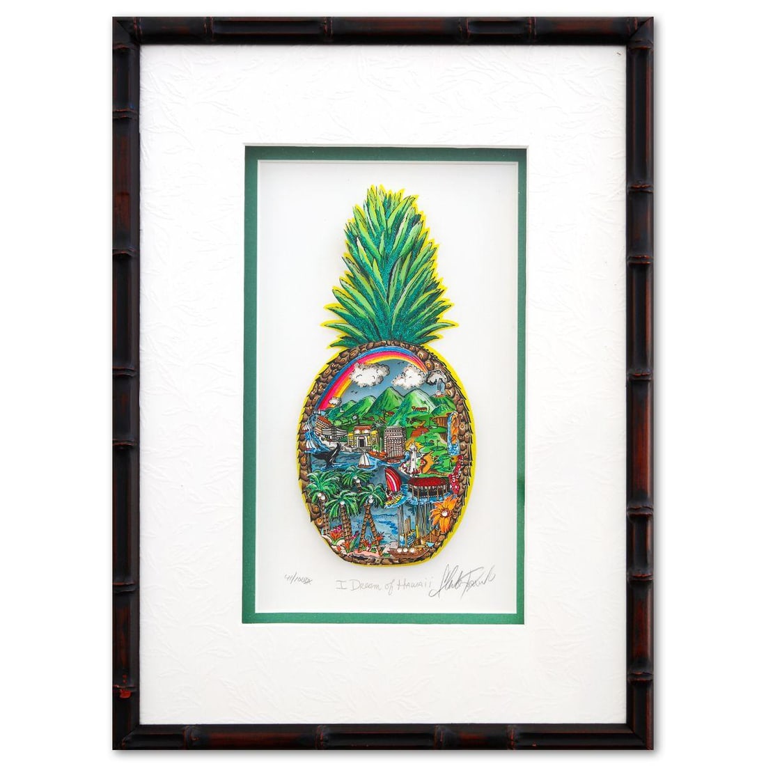 Charles Fazzino- 3D Construction Silkscreen Serigraph "I Dream of Hawaii" (1 of 2)