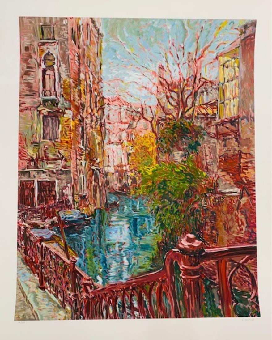 Marco Sassone- Serigraph on paper: Artist: Marco Sassone. Medium: Serigraph on paper. Size: 36" x 44". Signature: Hand signed and numbered. Reference#: 24993.