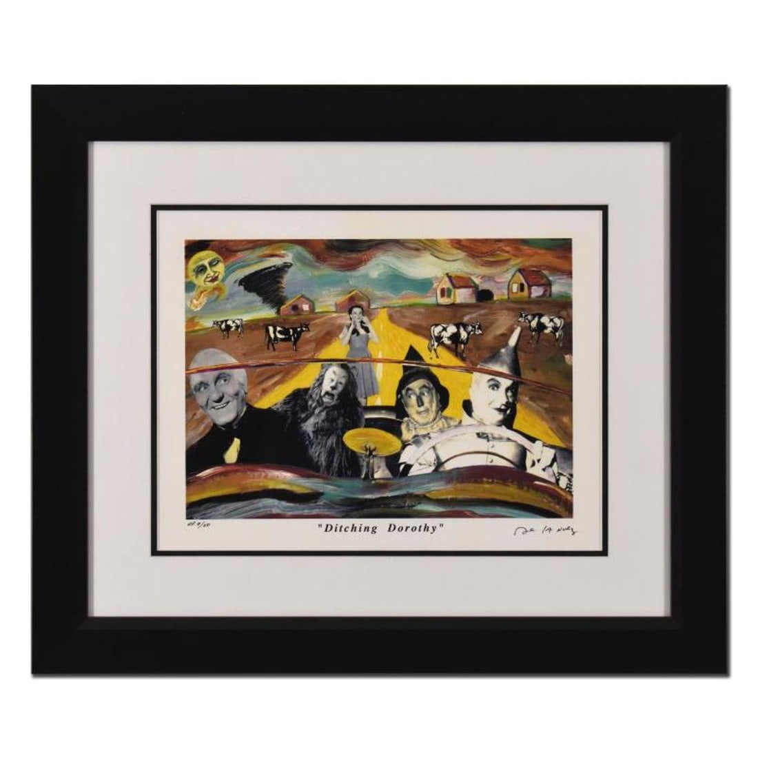 Nelson De La Nuez, "Ditching Dorothy" Framed Limited Edition Artist Proof, Numbered and Hand Signed (1 of 3)