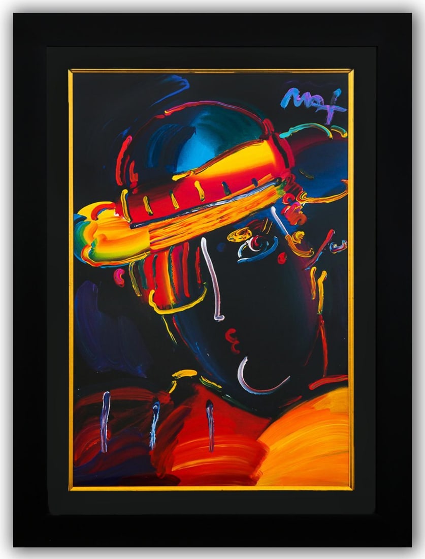 Peter Max- Original Mixed Media "Zero Prism": Artist: Peter Max. Medium: Original Mixed Media. Title: Zero Prism. Size: 36" x 24". Measures approx. 46" x 34" (framed). Signature: Hand Signed by the artist. Certificate of Authenticity: Is included