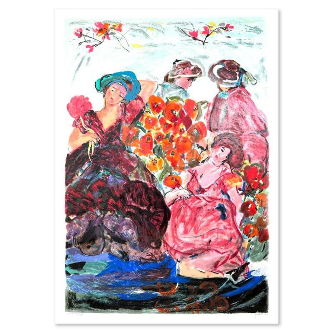 Lea Avizedek, Hand Signed, Numbered Limited Edition with Letter of Authenticity.: This is a limited edition on paper by Lea Avizedek. The piece comes hand signed by the artist, numbered, and with a letter of authenticity. Measures approximately 43.5" x 29.5". Reference#: 89765.