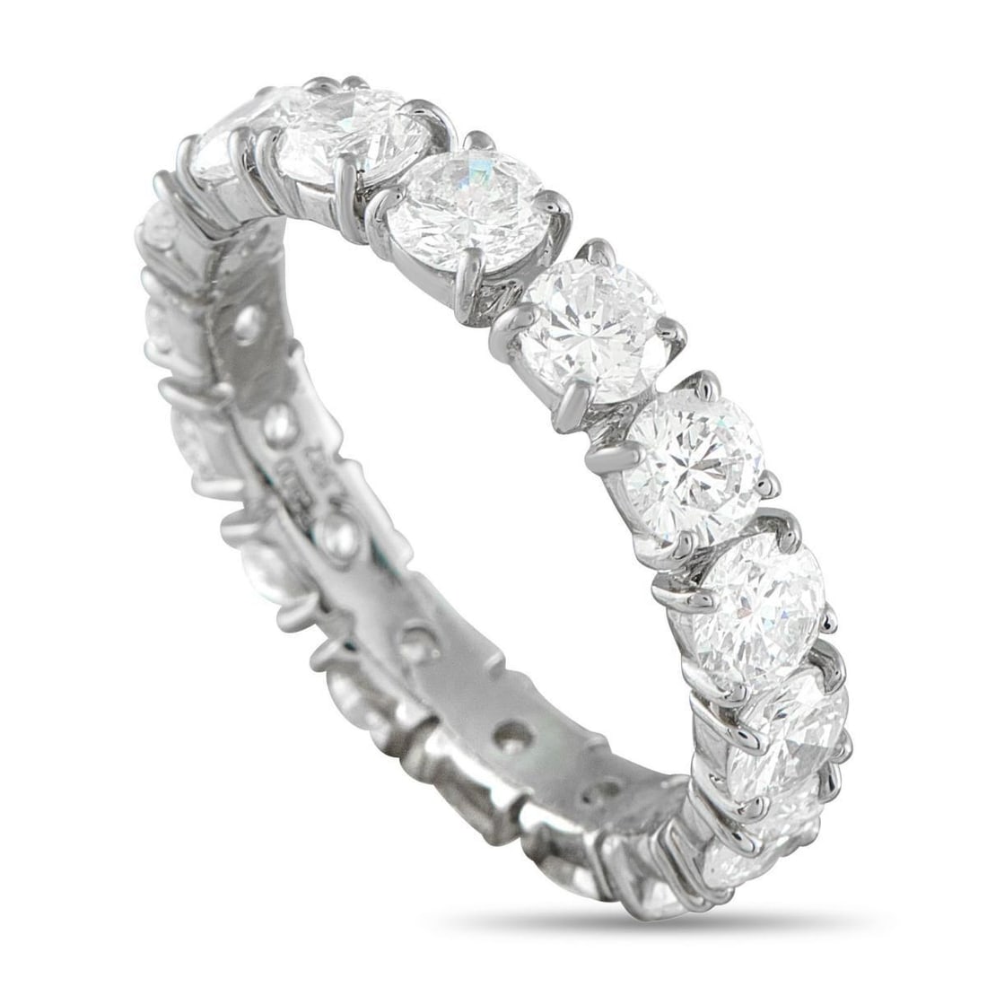 PLATINUM 2.89CT DIAMOND ETERNITY BAND RING (1 of 4)