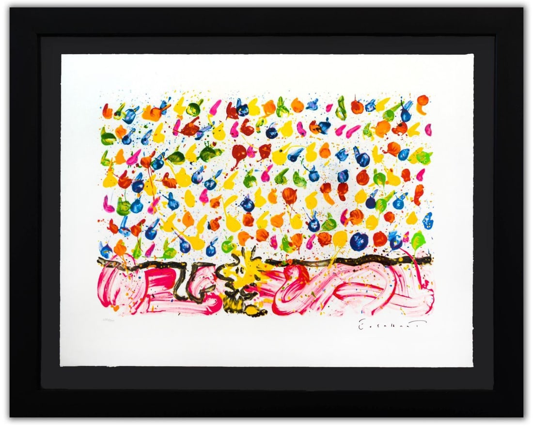 Tom Everhart- Hand Pulled Original Lithograph "Tweet Tweet" (1 of 4)