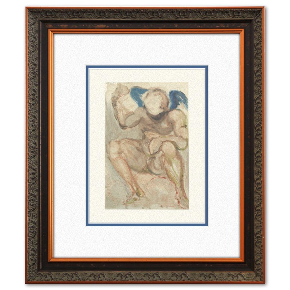 Salvador Dali- Original Color Woodcut on B.F.K. Rives Paper "Purgatory 15" (1 of 1)