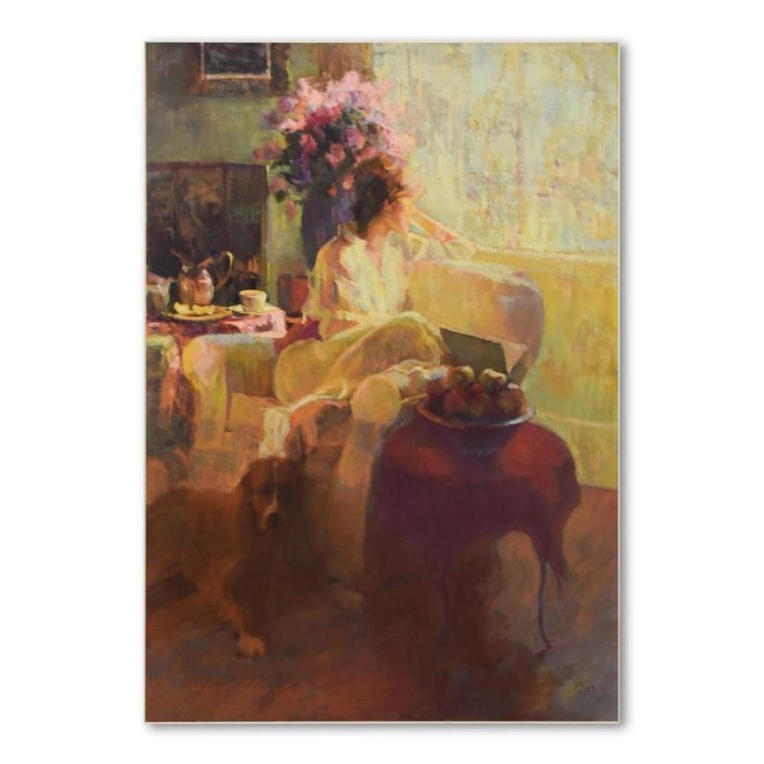 Don Hatfield, "Day Dreaming" Limited Edition on Clayboard, Numbered 72/175 and Hand Signed with: Day Dreaming is a limited edition giclee on clayboard by Don Hatfield, numbered 72/175 and hand signed by the artist. Includes Letter of Authenticity. Measures approx. 24" x 34" (image).