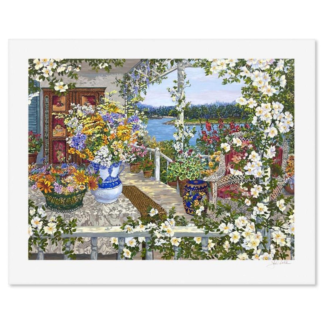 John Powell, "Blue Hill Bay" Limited Edition Printer's Proof Serigraph, Numbered and Hand Signed (1 of 2)