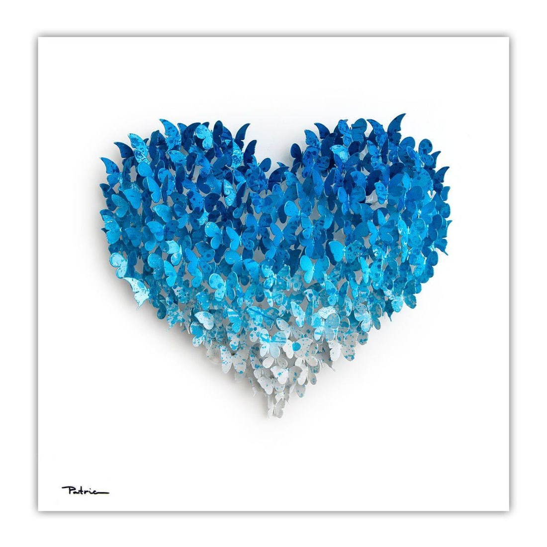 Patricia Govezensky- Original 3D Metal Art on Wood "Heart": Artist: Patricia Govezensky. Medium: Original 3D Metal Art on Wood. Title: Heart. Size: 20" x 20". Signature: Hand Signed by the artist. Certificate of Authenticity: From the publisher. Reference#: 88