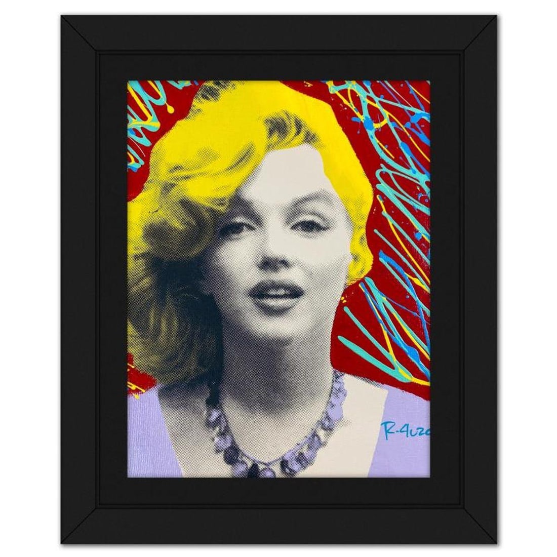 Ringo Daniel Funes (Protege of Andy Warhol's Apprentice, Steve Kaufman), "Young Marilyn in the Park" (1 of 2)