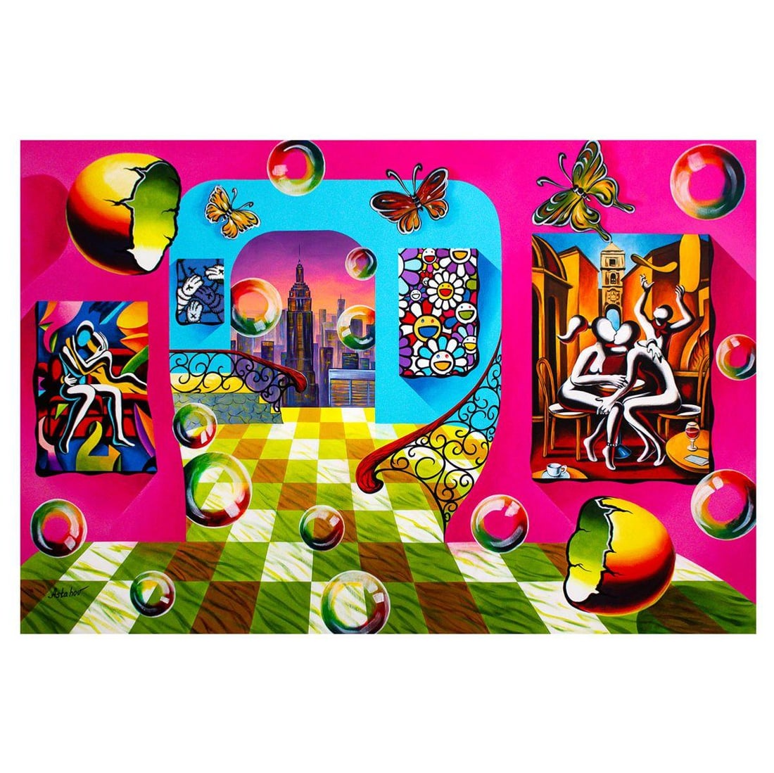 Alexander Astahov- Original Oil on Canvas "Modern Days" (1 of 2)