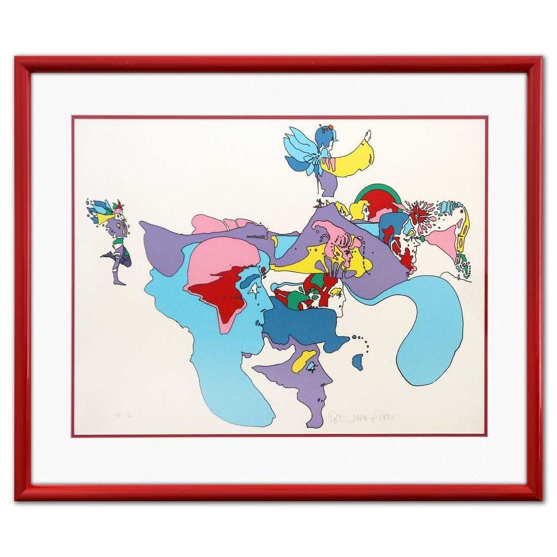 Peter Max- Lithograph "Going East" (1 of 3)