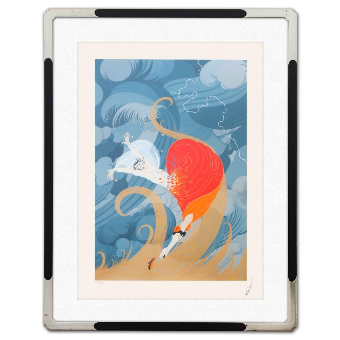 Erte- Serigraph "Swept Away" (1 of 4)