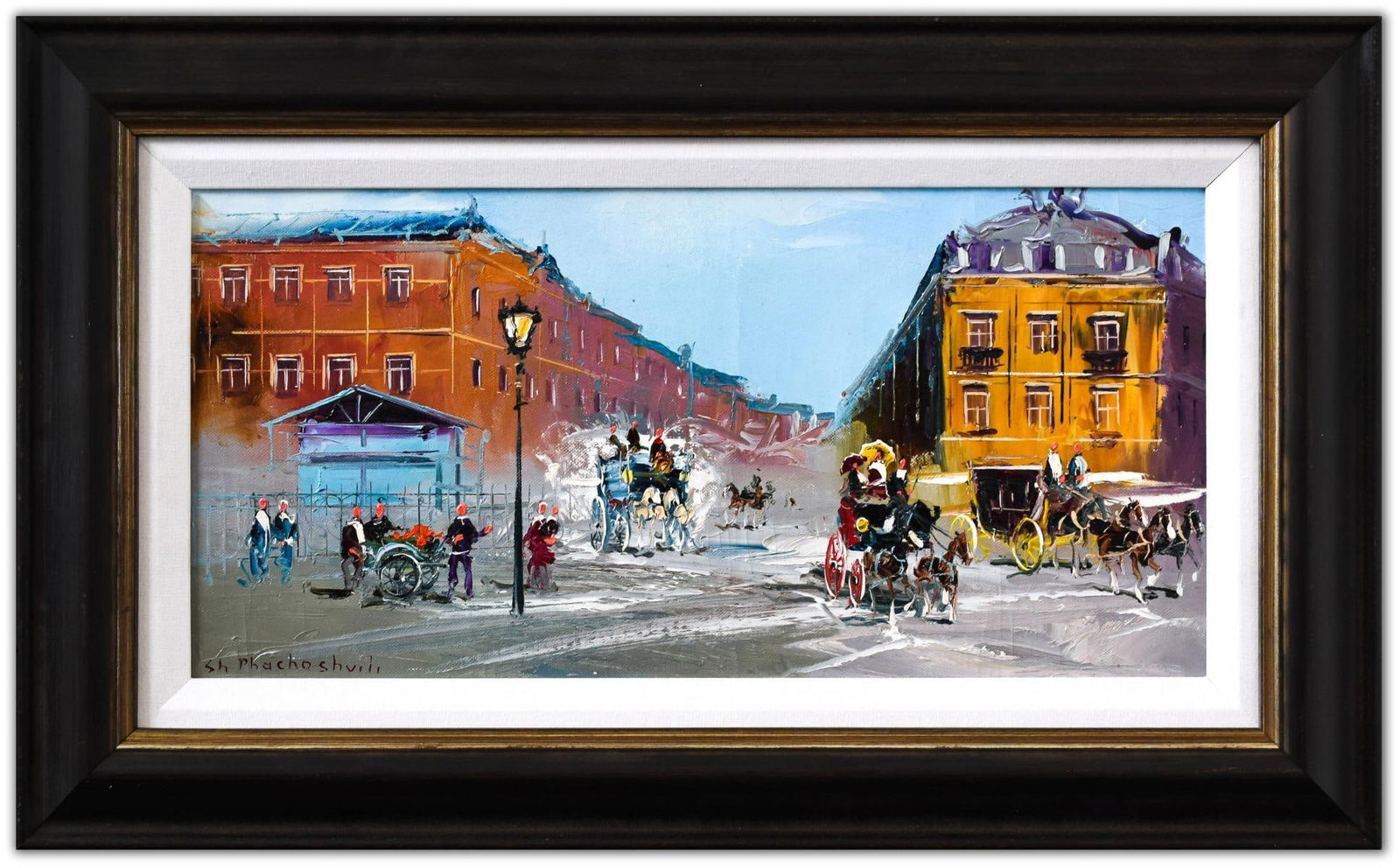 Shalva Phachoshvili- Original Oil on Canvas "Old Days" (1 of 3)