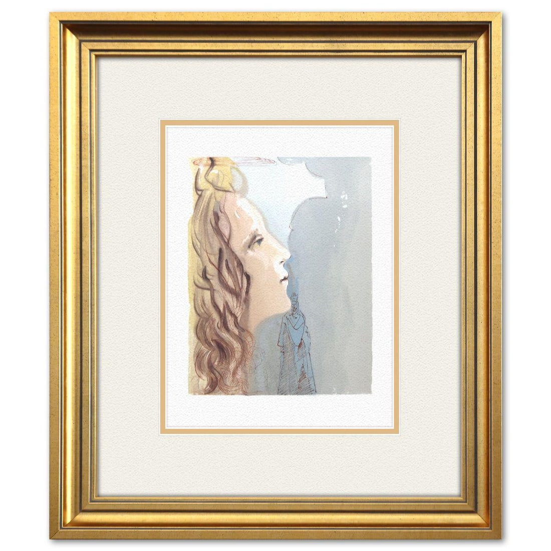 Salvador Dali- Original Color Woodcut on B.F.K. Rives Paper "Paradise 8" (1 of 1)