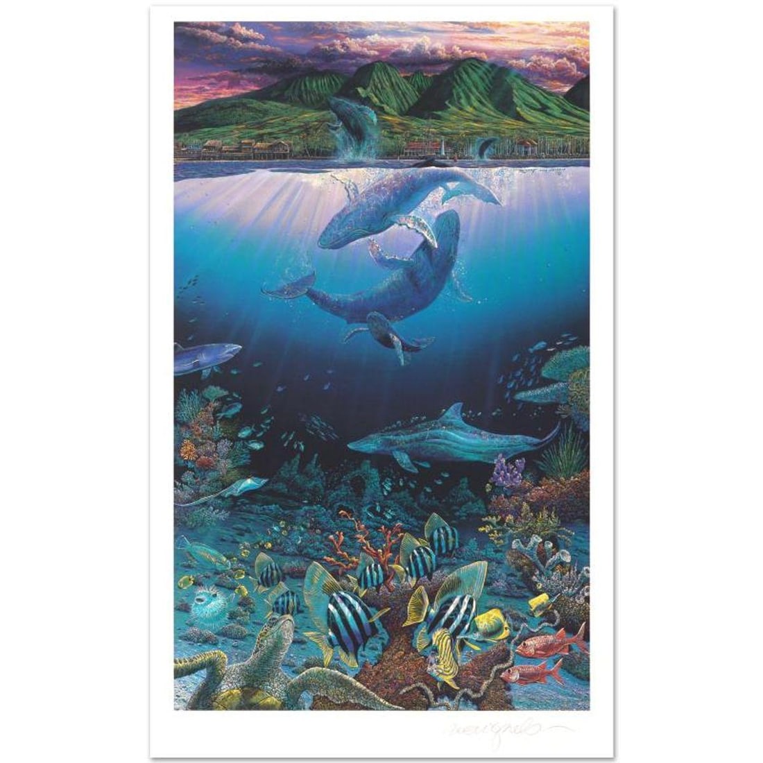 Robert Lyn Nelson, "Cradle of Life" Limited Edition Mixed Media, Numbered and Hand Signed with (1 of 1)