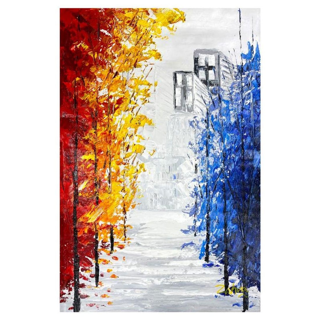 Zahra, Original Acrylic Painting on Canvas, Hand Signed with Letter of Authenticity. (1 of 2)