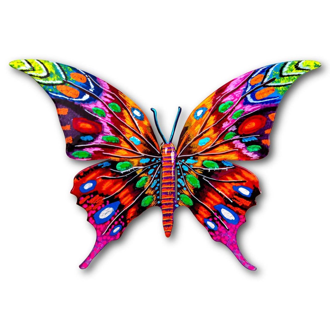 Patricia Govezensky- Original Painting on Cutout Steel "Butterfly": Artist: Patricia Govezensky. Medium: Original Painting on Cutout Steel. Title: Butterfly. Size: 5" x 8". Signature: Hand Signed by the Artist. Certificate of Authenticity: From the publisher. Referenc