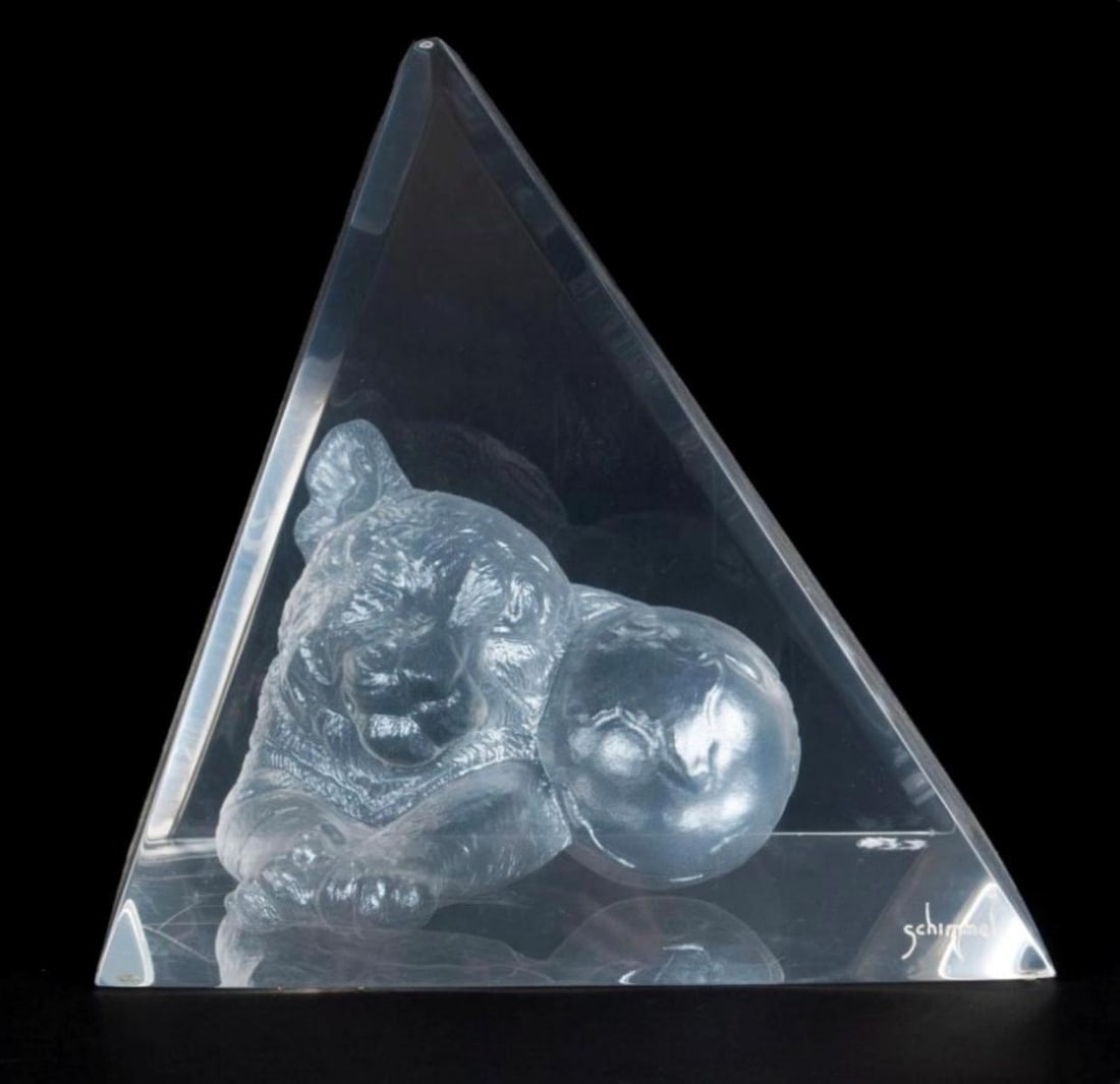 Shim Schimmel- Limited Edition lucite sculpture: Artist: Shim Schimmel. Medium: Limited Edition lucite sculpture . Size: 10" x 10". Signature: Signed and numbered. Reference#: 25204.