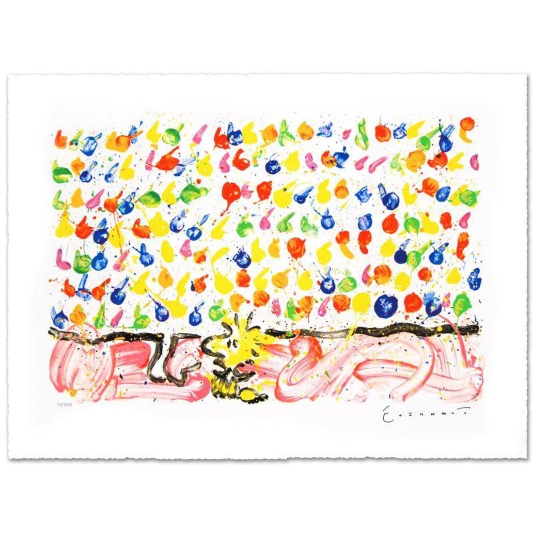 Tweet Tweet Limited Edition Hand Pulled Original Lithograph by Renowned Charles Schulz Protege, Tom: Tweet Tweet is a limited edition hand pulled original lithograph on museum quality deckle-edge paper, numbered and hand signed by Tom Everhart. This is one of the final Everhart editions to be created