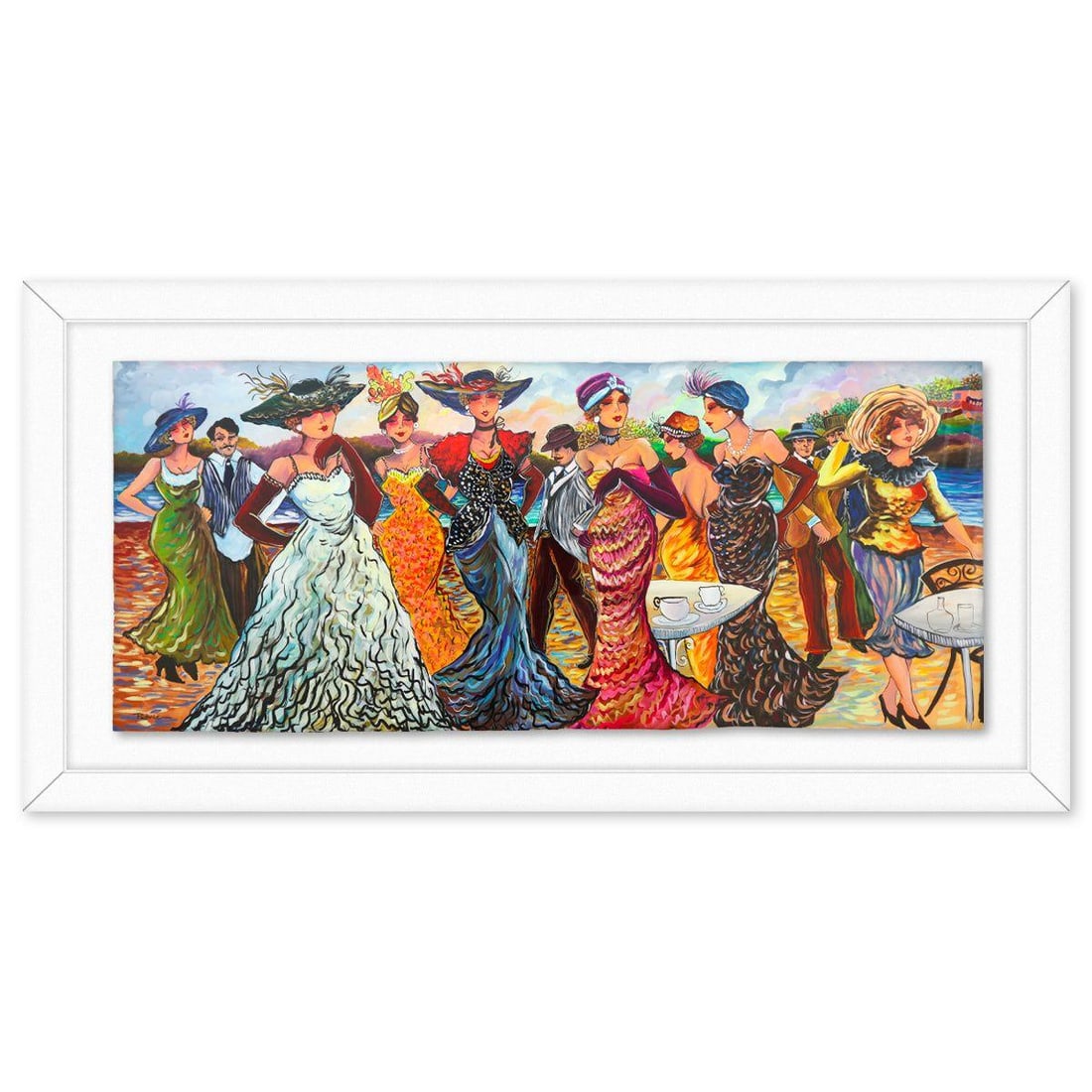 Patricia Govezensky- Original Watercolor "A Festival of Motion" (1 of 2)