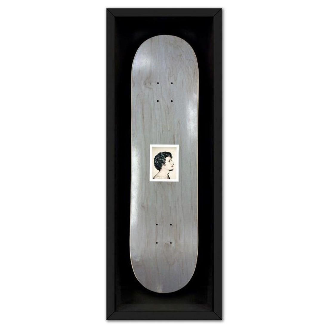 Andy Warhol (1928-1987), "Self-Portrait (Blue)" Framed One-of-a-Kind Unique Edition Skateboard,: Self-Portrait (Blue) is a one-of-a-kind unique edition skateboard by Andy Warhol (1928-1987), bearing the plate signature inverso of the artist. This piece comes custom framed. This piece is from a un