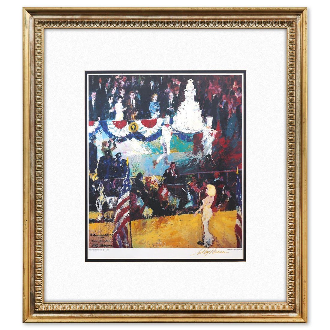 LeRoy Neiman- Offset Lithograph "White House Birthday" (1 of 2)