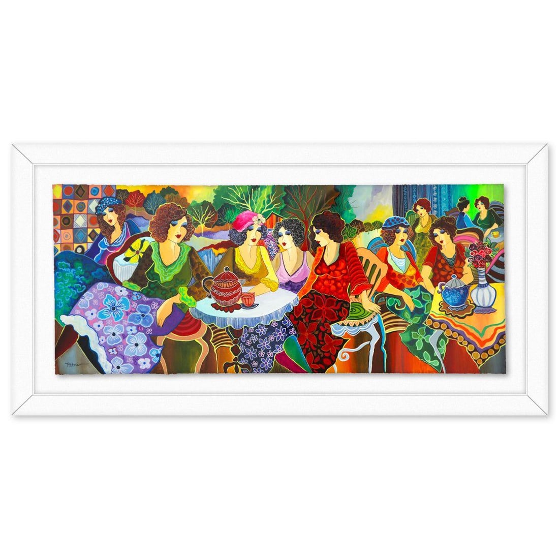 Patricia Govezensky- Original Watercolor "Market of Joy" (1 of 2)