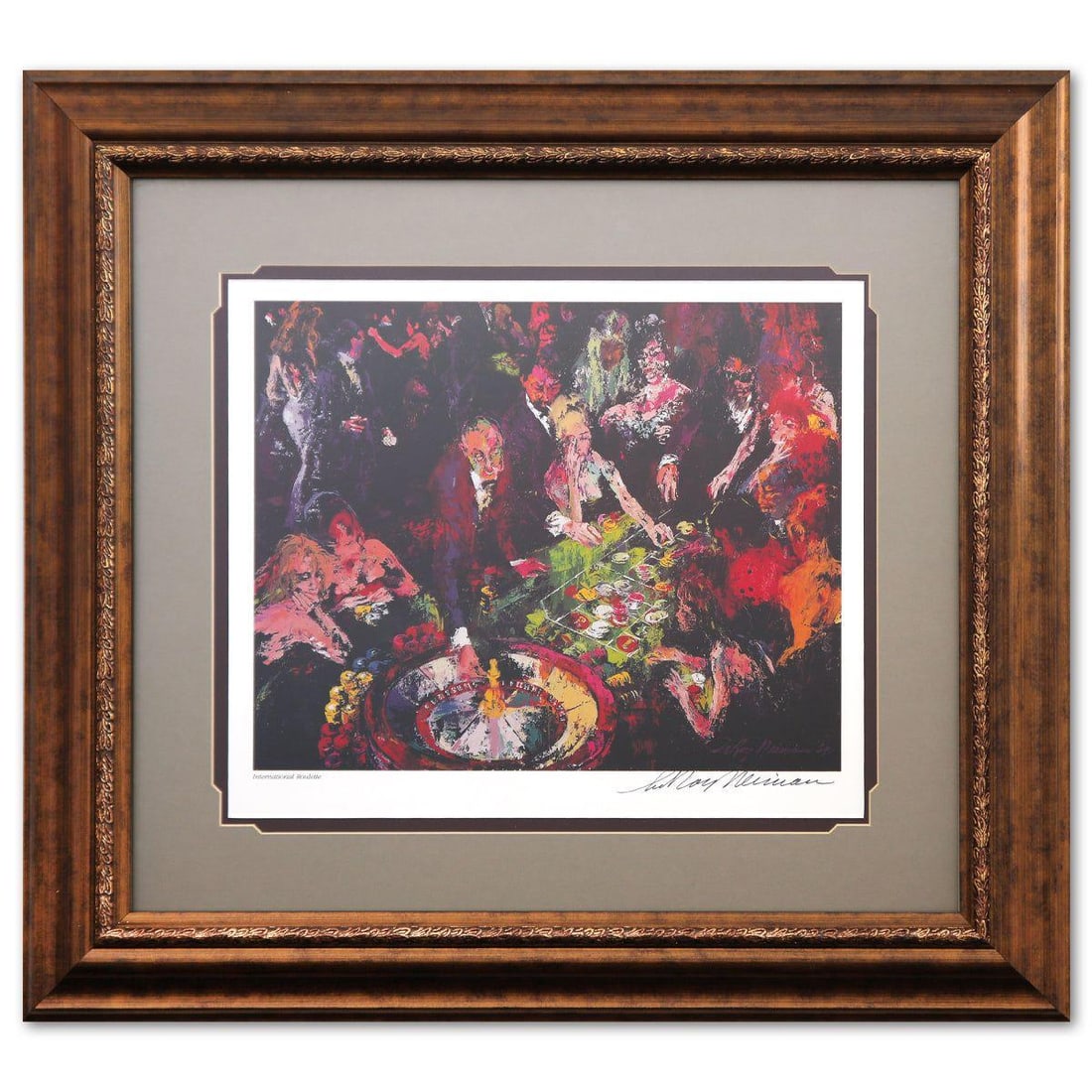 LeRoy Neiman- Offset Lithograph "International Roulette" (1 of 2)