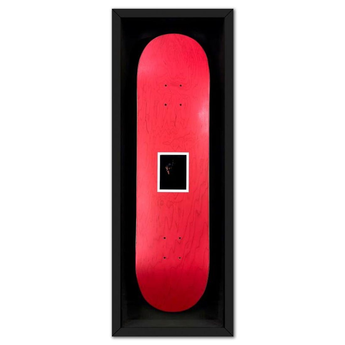 Andy Warhol (1928-1987), "Self-Portrait (Red)" Framed One-of-a-Kind Unique Edition Skateboard,: Self-Portrait (Red) is a one-of-a-kind unique edition skateboard by Andy Warhol (1928-1987), bearing the plate signature inverso of the artist. This piece comes custom framed. This piece is from a uni