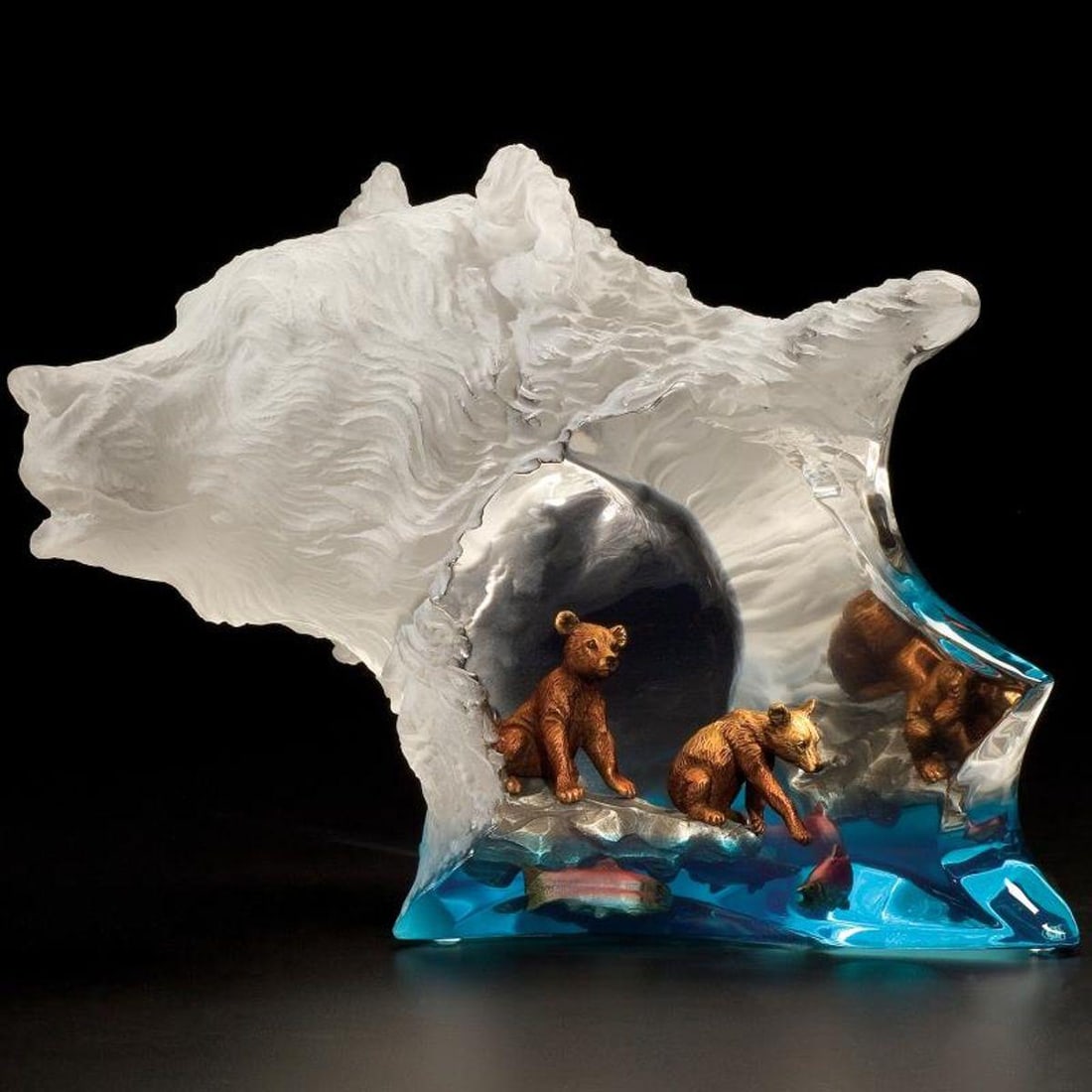 Kitty Cantrell, "Mother's Pride" AP Limited Edition Mixed Media Lucite Sculpture with COA.: Mother's Pride is an AP limited edition mixed media lucite sculpture by Kitty Cantrell. Engraved with the artists signature and number, this piece comes with a certificate of authenticity. Measures ap