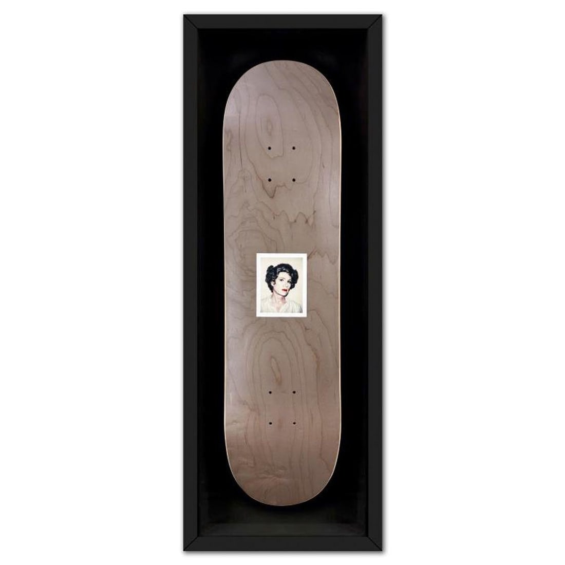 Andy Warhol (1928-1987), "Self-Portrait (Grey)" Framed One-of-a-Kind Unique Edition Skateboard,: Self-Portrait (Grey) is a one-of-a-kind unique edition skateboard by Andy Warhol (1928-1987), bearing the plate signature inverso of the artist. This piece comes custom framed. This piece is from a un