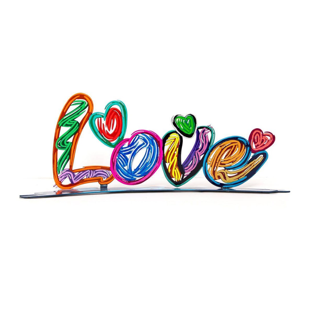 Patricia Govezensky- Original Free Standing Sculpture "Love": Artist: Patricia Govezensky. Medium: Original Free Standing Sculpture. Title: Love. Size: 5.5" x 15". Signature: Hand Signed by the artist. Certificate of Authenticity: From the publisher. Reference#: